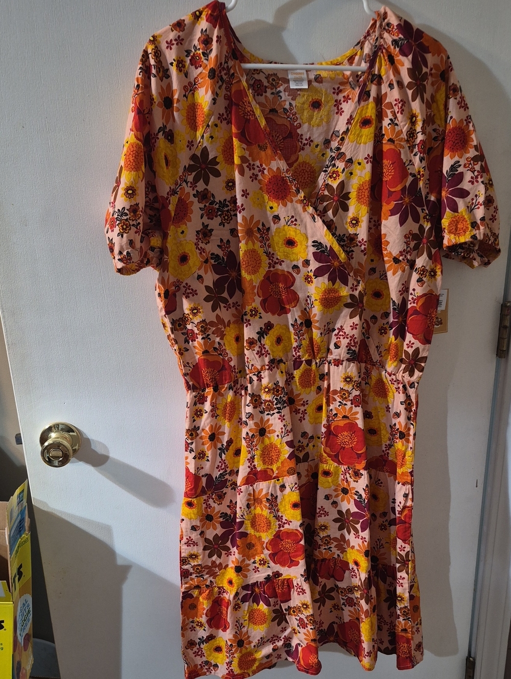 Gymboree Pink Floral High-Low Dress with Yellow & Orange Flowers